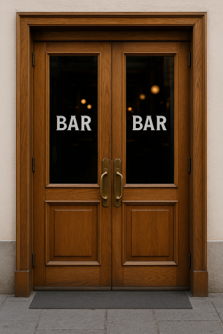 Imagen puerta Bar Imagen de una puerta de un bar
